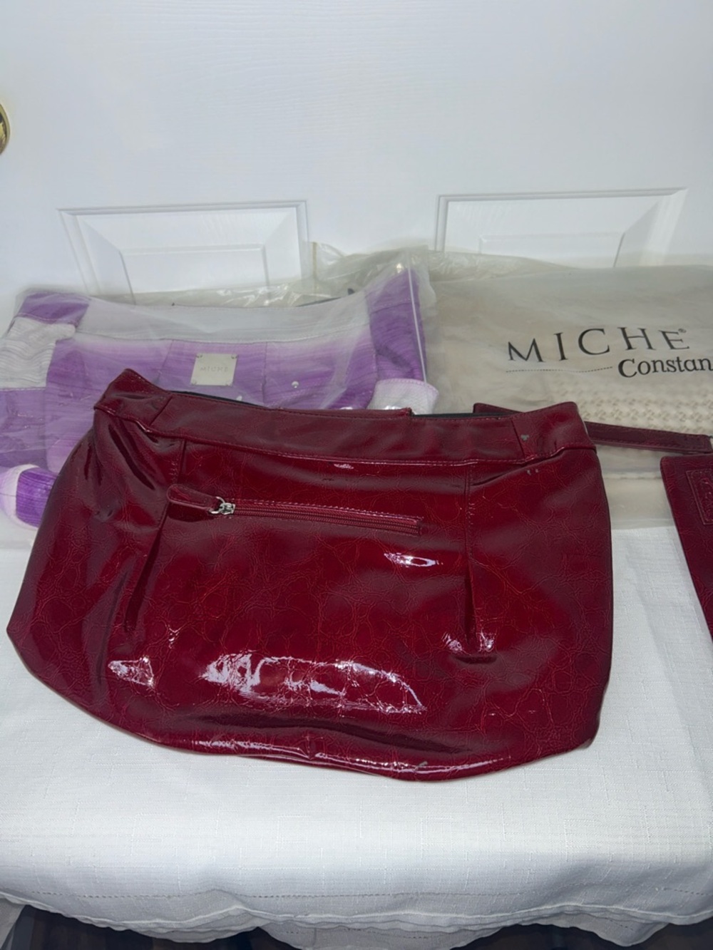 Miche Interchangeable bag Covers with Matching Wristlet Set of 4 - Picture 6 of 13